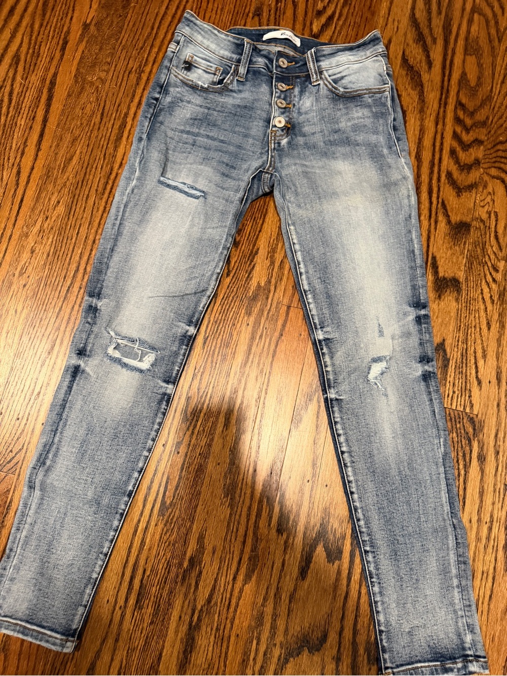 KanCan Light Wash Distressed Skinny Jeans